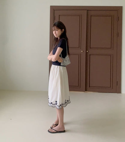 * From Ribbon Short Sleeve Knit