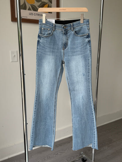 Unbalance Bootscut Denim - AdoreMeU