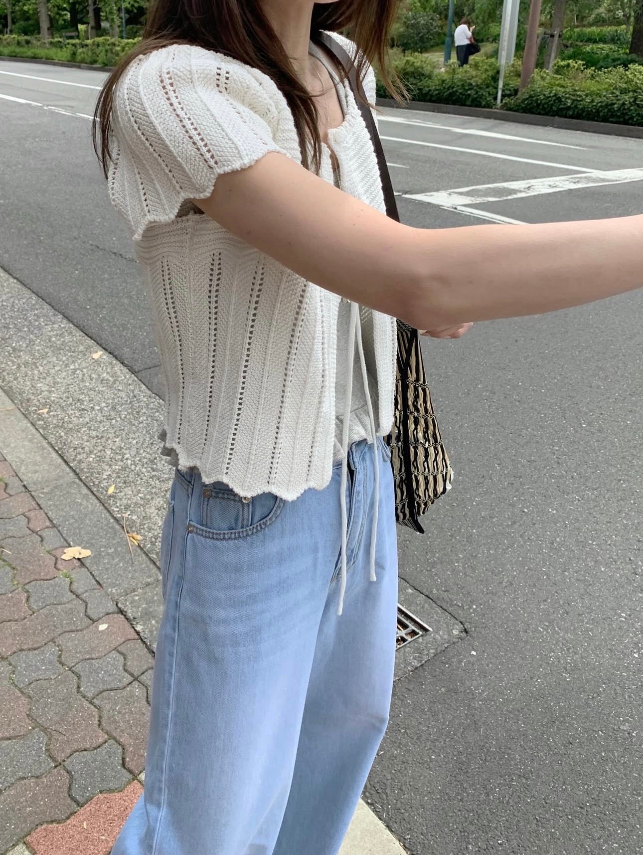 * Mist Half Cardigan
