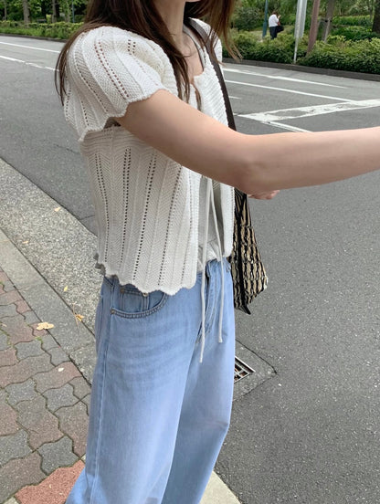 * Mist Half Cardigan