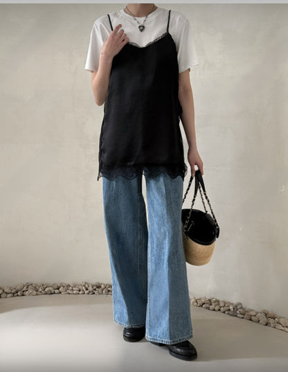 * Satin Lace Camisole