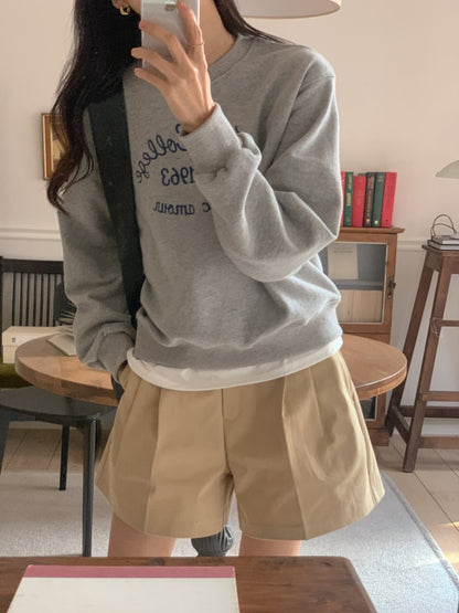 * Pintuck Cotton Shorts