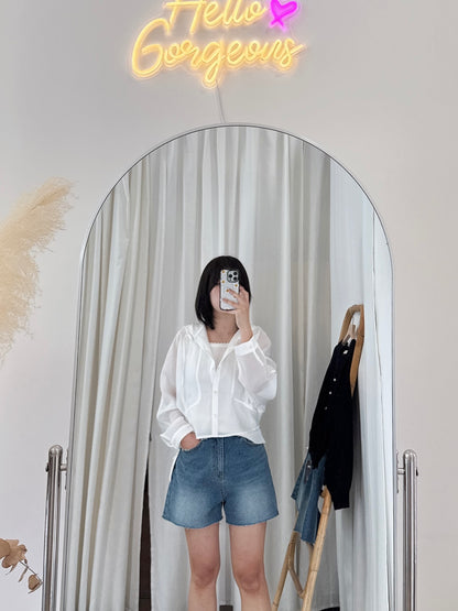 Tencel Hood Blouse