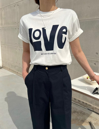 * Love Print T-shirt