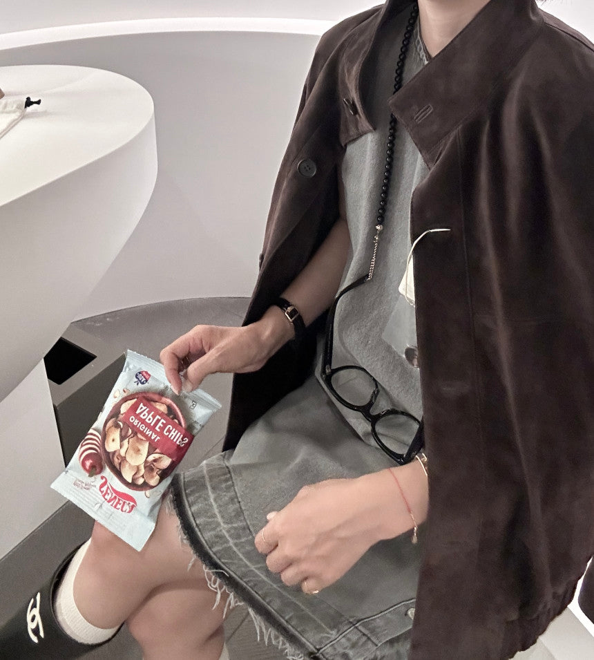 * Button Denim Dress