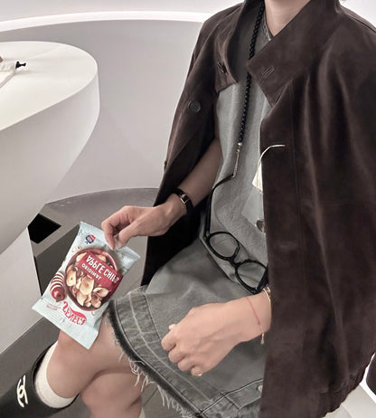 * Button Denim Dress