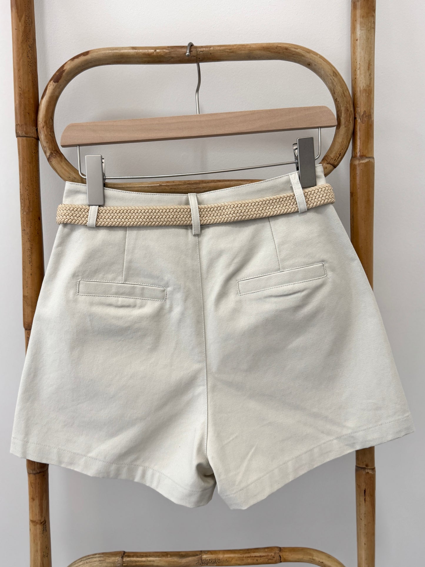 Cotton Twill Shorts w/ Belt