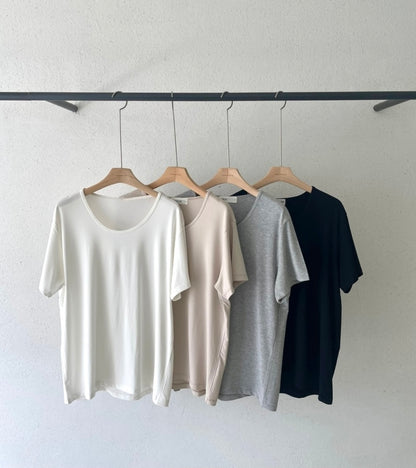 U Neck Overfit Tee