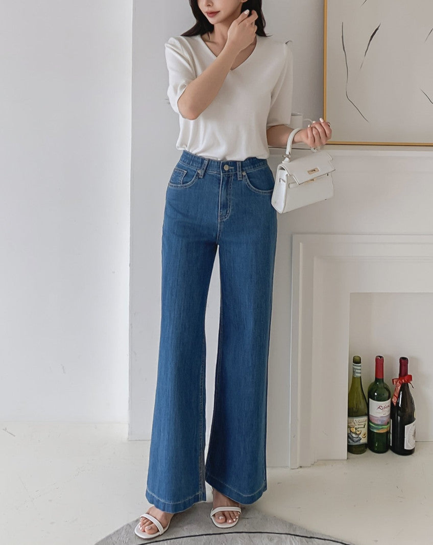 Lemon Summer Straight Jeans(~6/22)