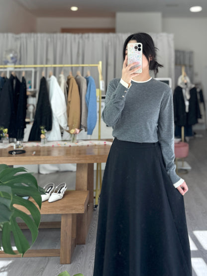 Sleeve Button Knit Top - AdoreMeU