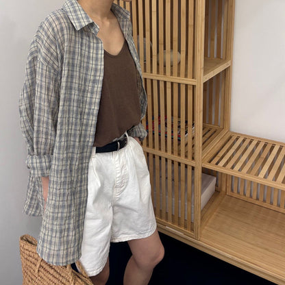 * Daily Oversized Check Shirt
