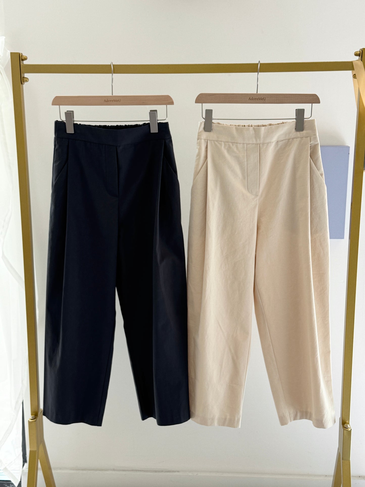 Cotton Cropped Pants
