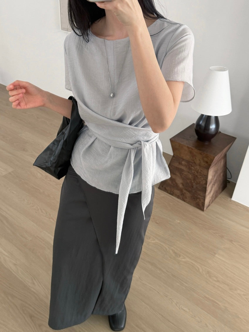 * Sie Wrap Blouse