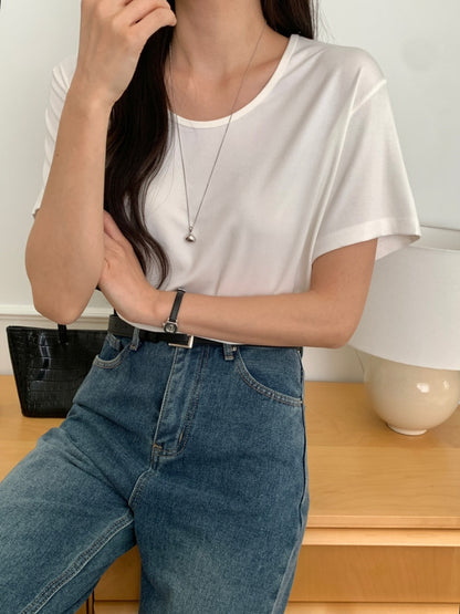 U Neck Overfit Tee
