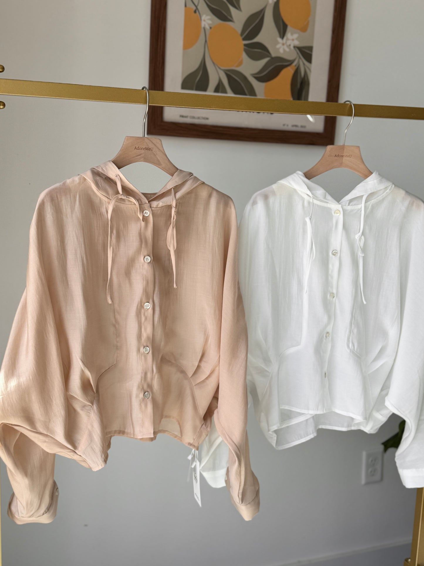 Tencel Hood Blouse