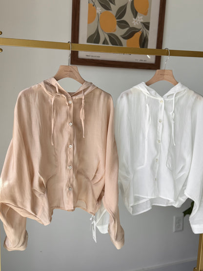 Tencel Hood Blouse