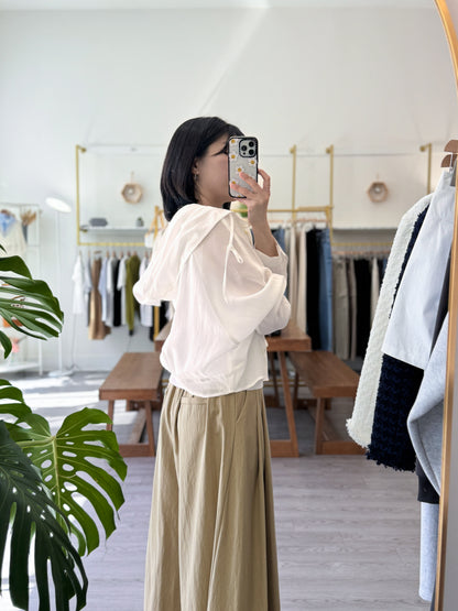 Tencel Hood Blouse
