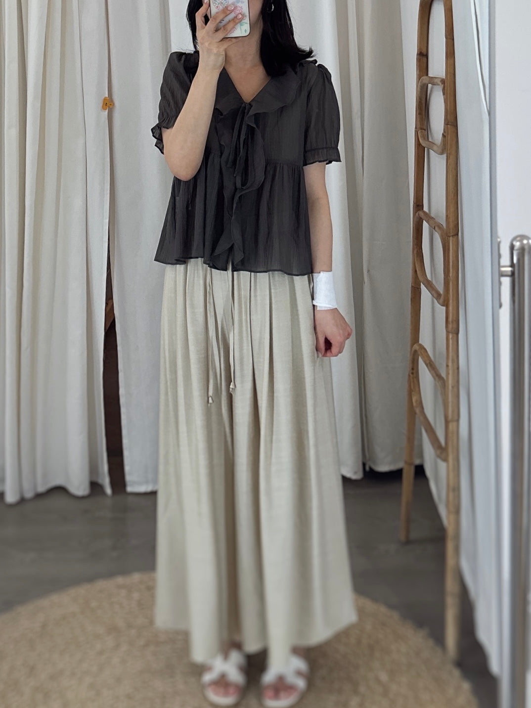 Wide Pintuck Pants(~7/4)