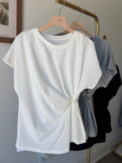 Twist Hem Tee - AdoreMeU