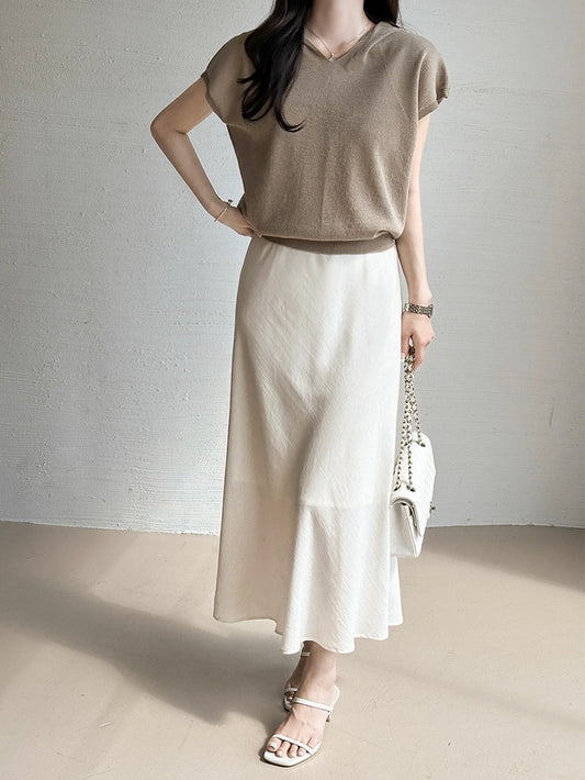 Hood Linen Knit Top (~7/31)