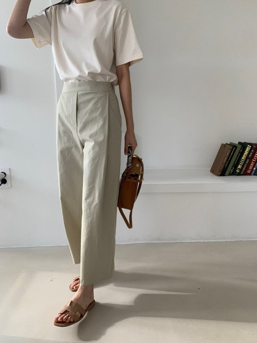 *바이오 핀턱 팬츠