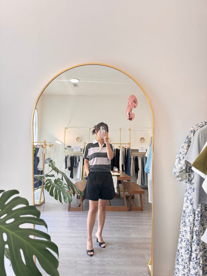 Stripe Collar Summer Knit(~7/9)