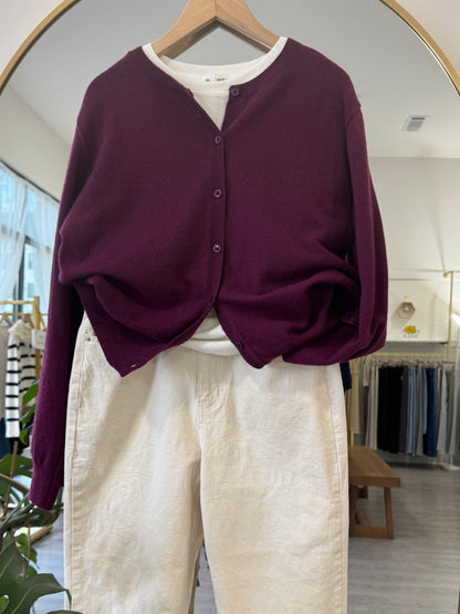 Round Neck Cardigan(~10/29)