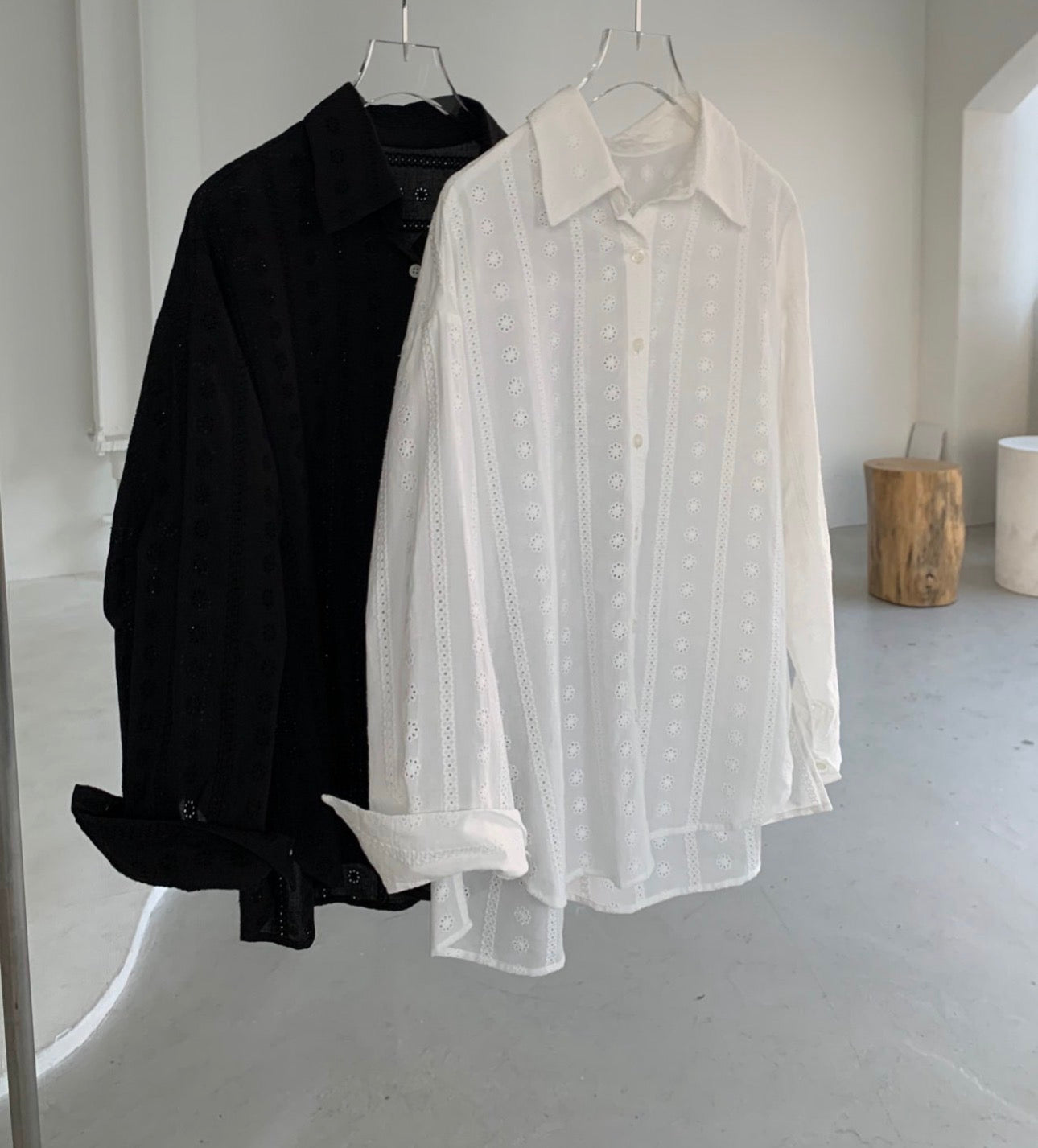 Lace Overfit Shirt(~3/29)