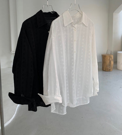 Lace Overfit Shirt(~3/29)