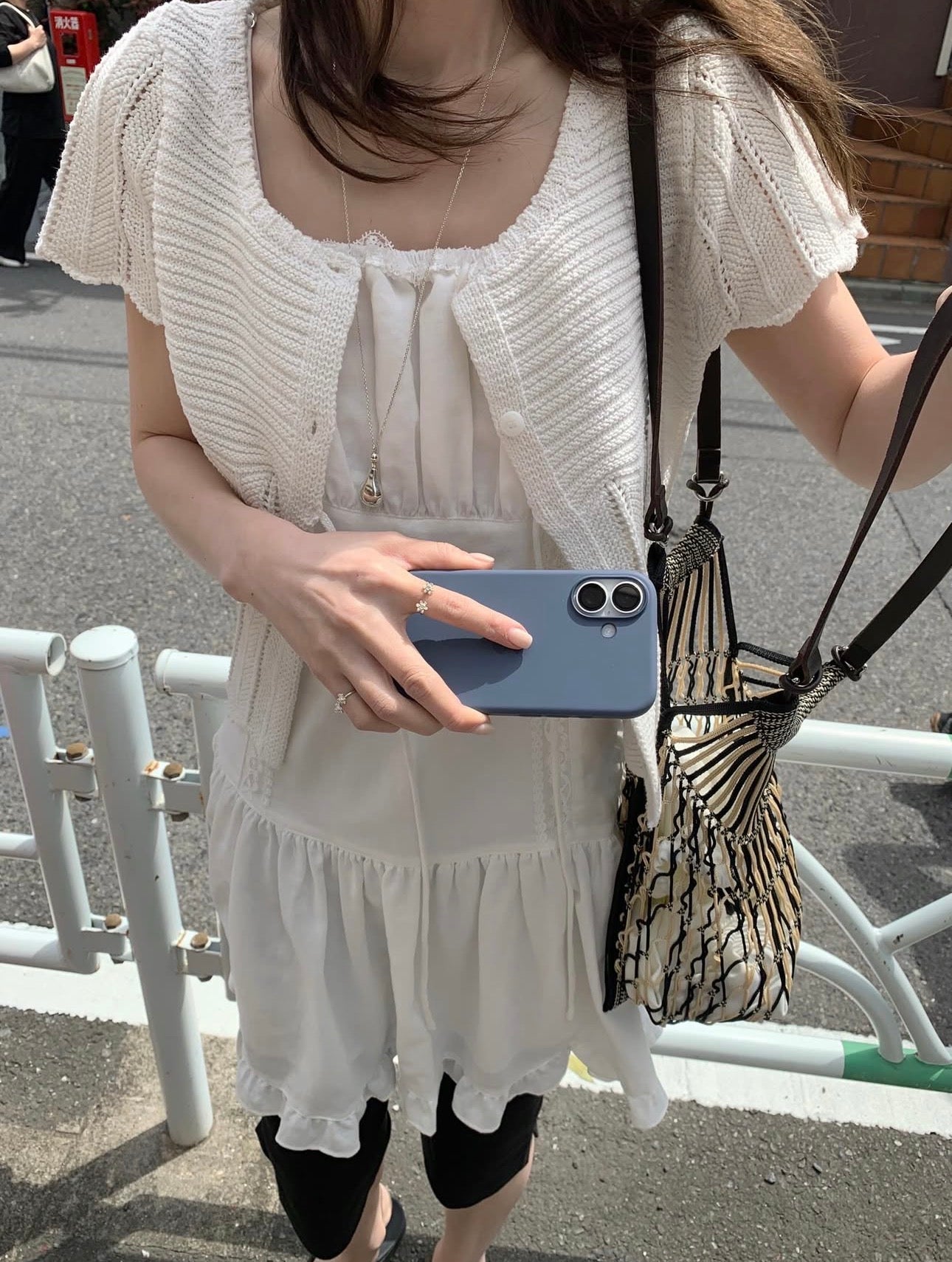 * Mist Half Cardigan