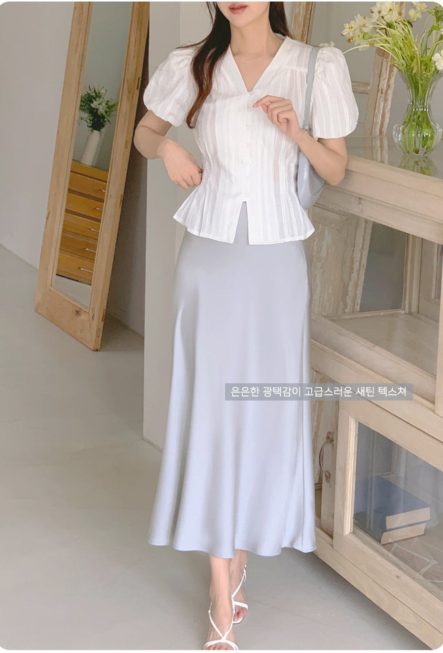 *Pastel Satin Mermaid Skirt