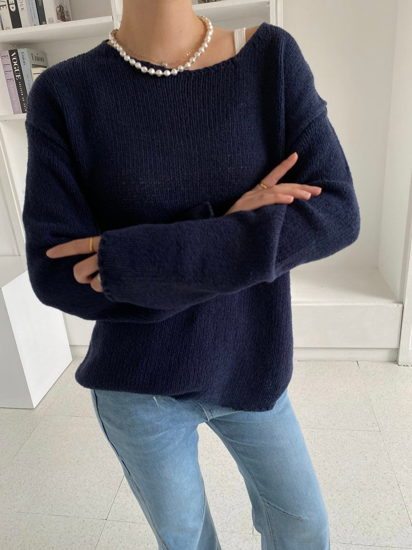 Sweet Boat Neck Knit (~9/5)