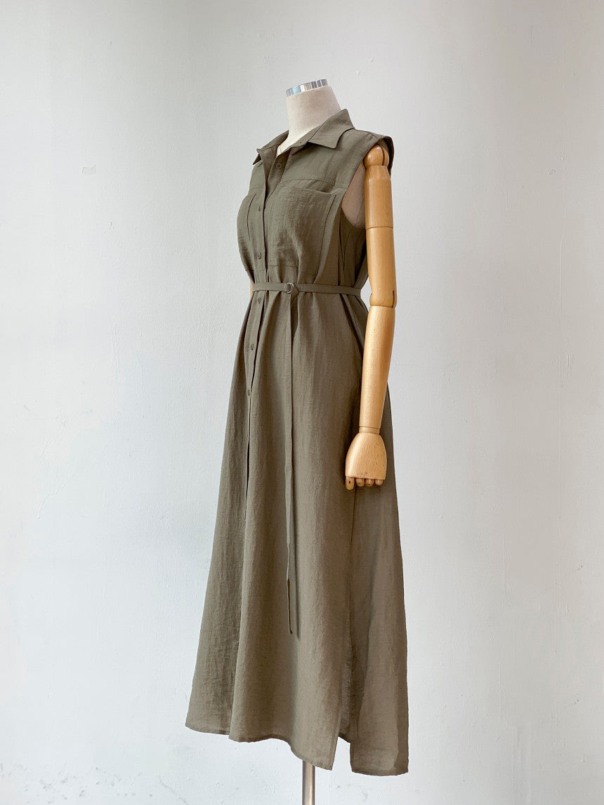 Meta Belt Long Dress