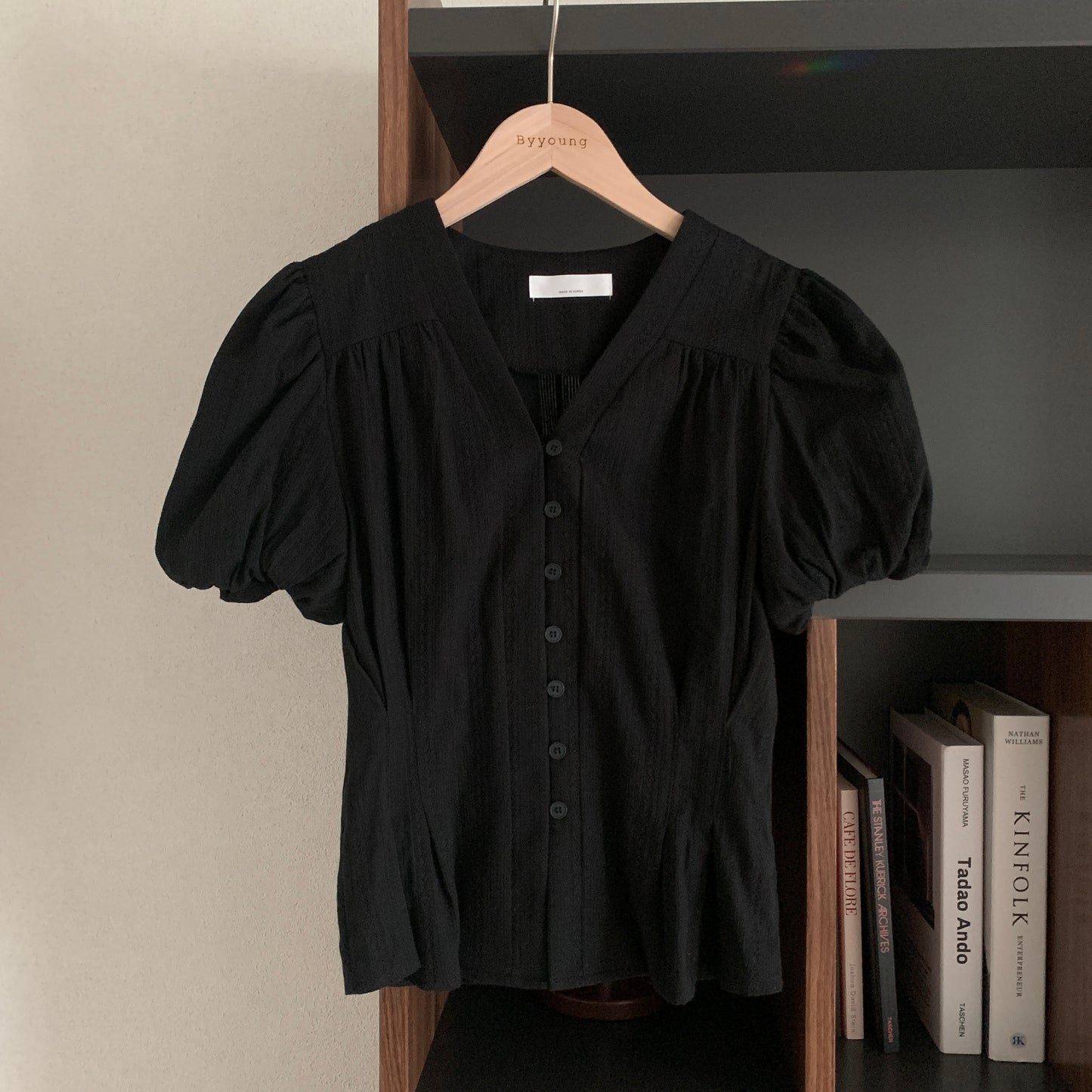 * Cotton Lace Puff Blouse