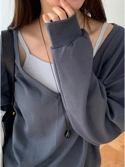 Preto Sweatshirt &Tank Top Set (~9/5)