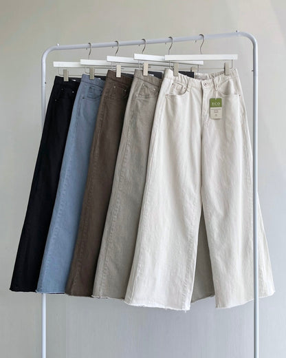 Banding Wide Cotton Pants (~9/5)