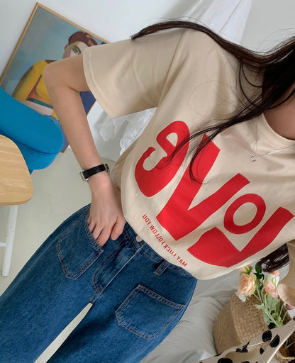 * Love Print T-shirt