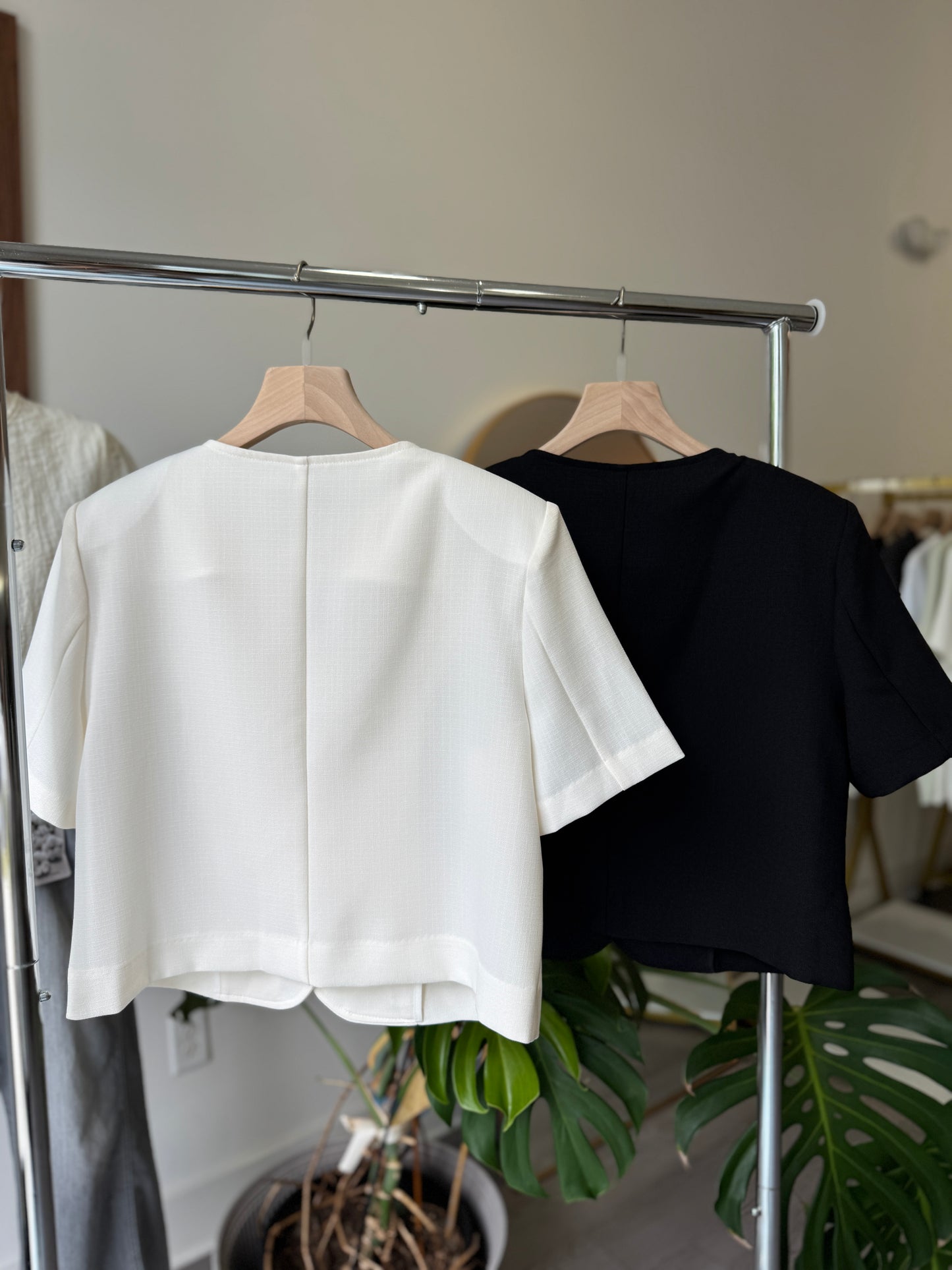 Round Collar Summer Jacket