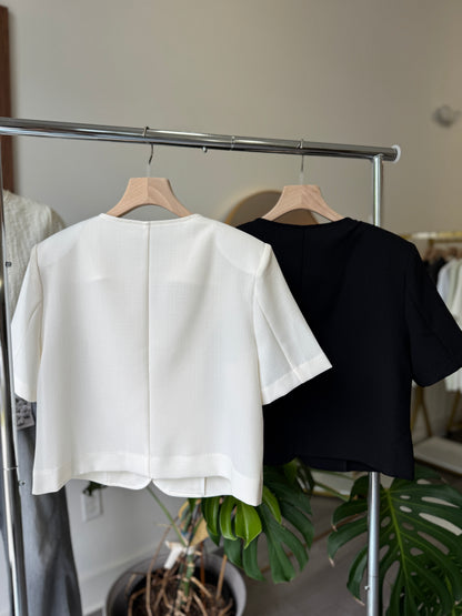 Round Collar Summer Jacket