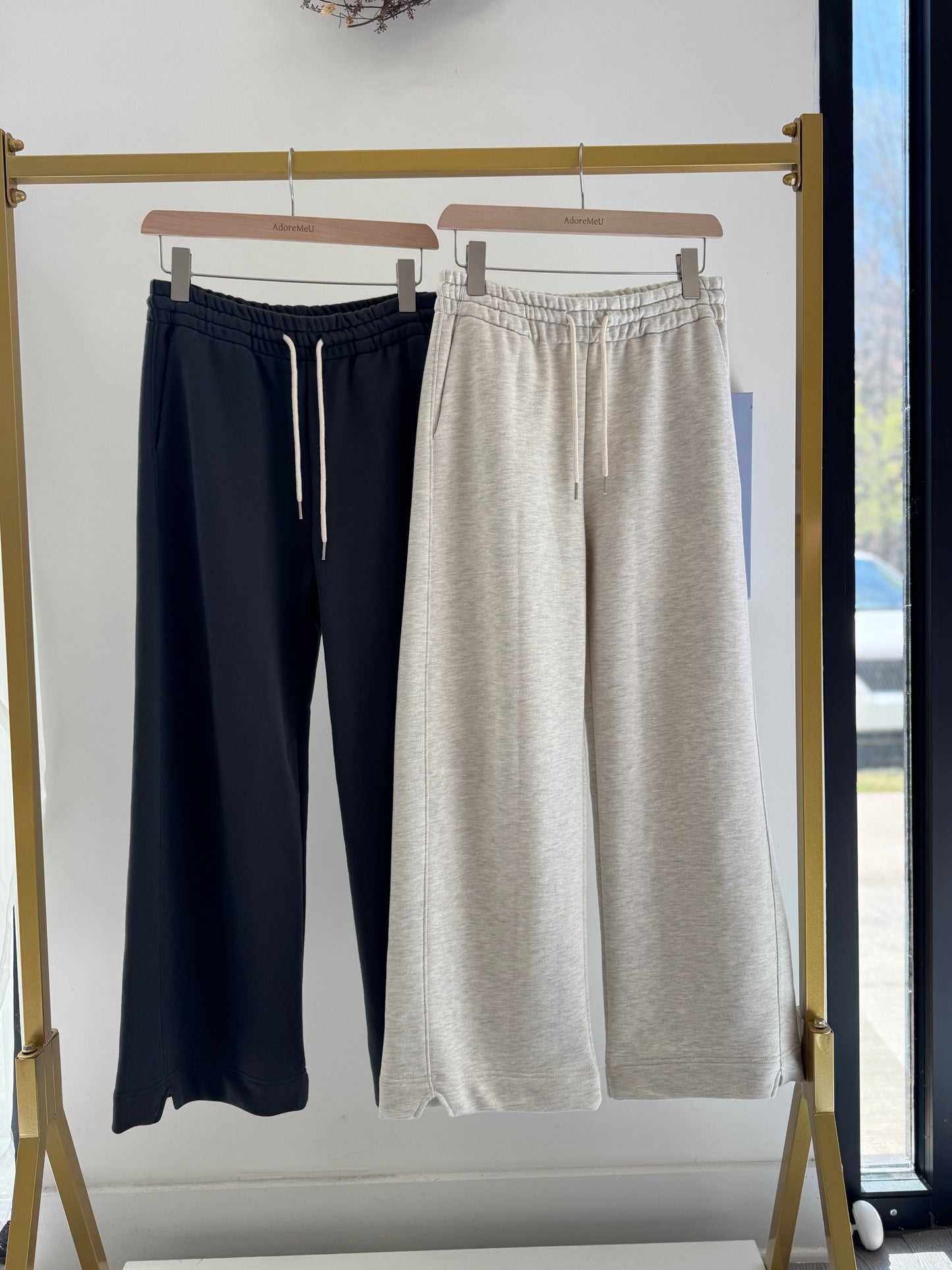 Side Slit Hem Pants(~3/16)