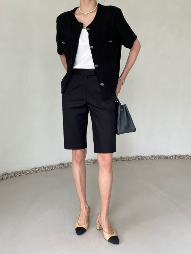 * Slim Fit Bermuda Shorts