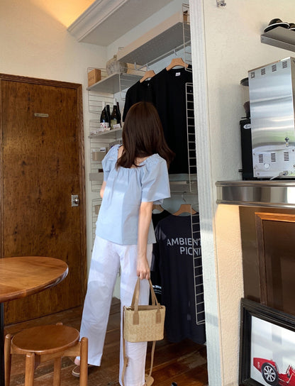 * Cotton Straight Fit Pants