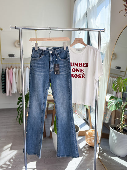 Cat Brush Boots Cut Denim - AdoreMeU