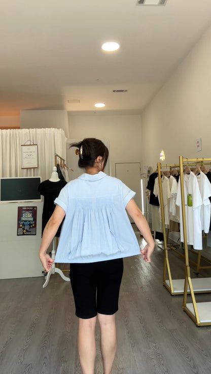 Mini Pintuck Blouse (~6/16)