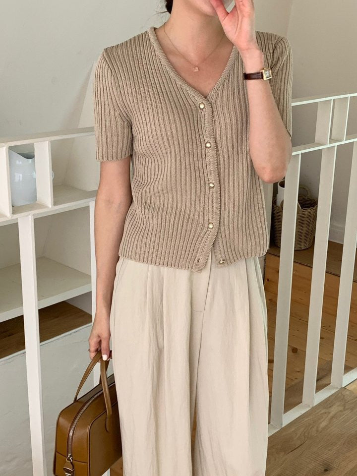 * Luna Short Sleeve Cardigan