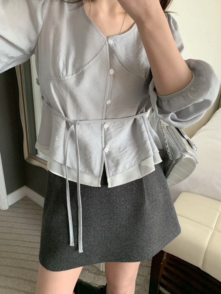 * Lumi Satin Blouse