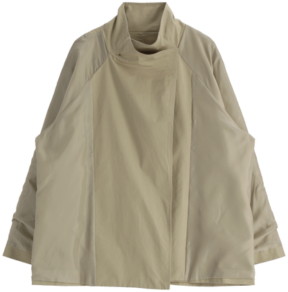 High-Neck Trench Jacket