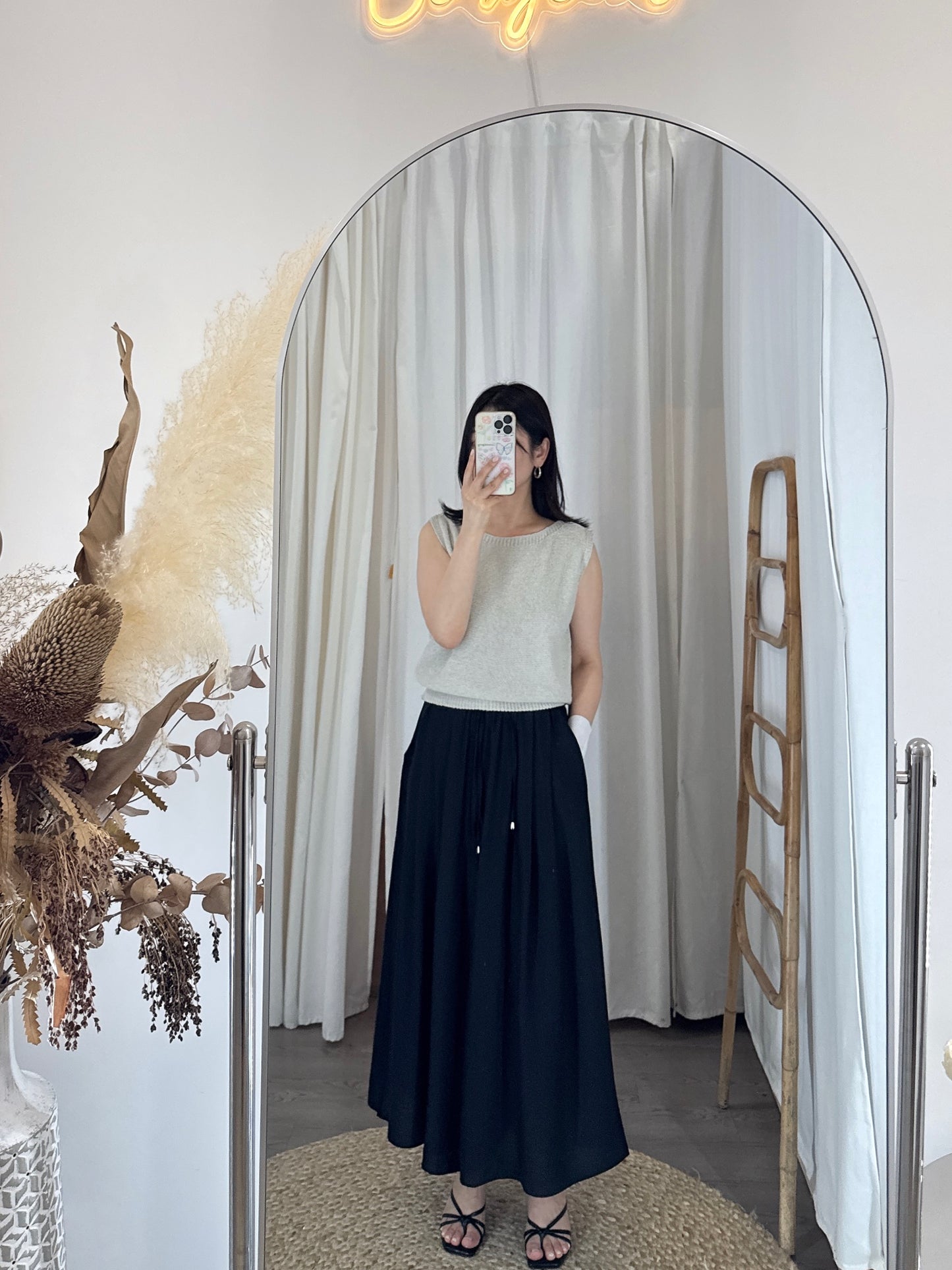 Wide Pintuck Pants(~7/4)