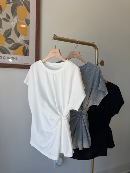 Twist Hem Tee - AdoreMeU