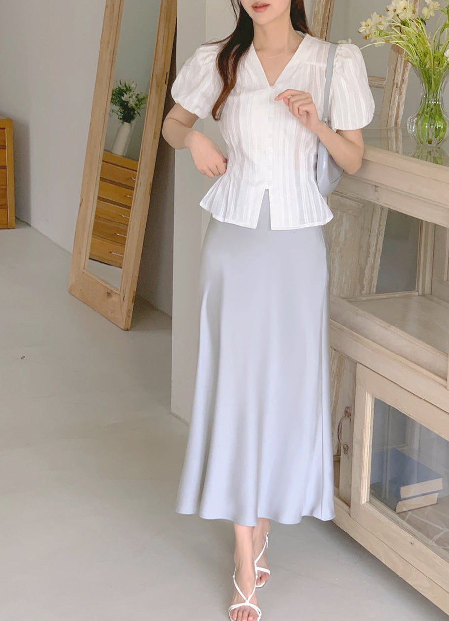 *Pastel Satin Mermaid Skirt